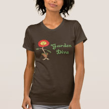 Funny Garden Diva T Shirt