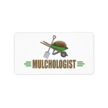 Funny Garden Landscaping Address Labels