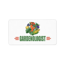 Funny Gardener Address Labels