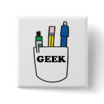 Funny GEEK Pocket Protector Pins