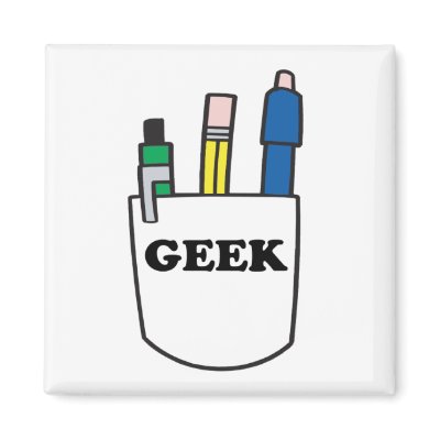 Funny GEEK Pocket Protector Refrigerator Magnets by geekme
