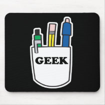 Funny GEEK Pocket Protector Mouse Pads