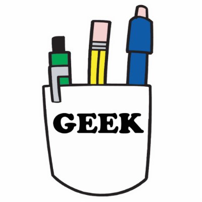 Funny GEEK Pocket Protector Acrylic Cut Out by geekme