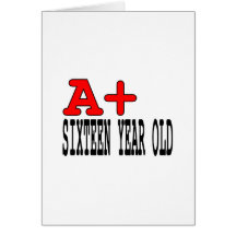 Funny Gifts for 16 Year Olds : A+ Sixteen Year Old Cards