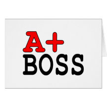 Funny Gifts for Bosses : A+ Boss Card