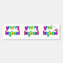 Funny Gifts for Cool Husbands : Groovy Husband Bumper Stickers