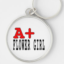 Funny Gifts for Flower Girls : A+ Flower Girl Keychain