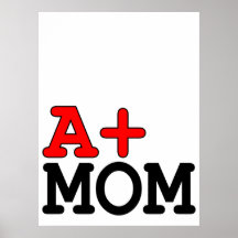 Funny Gifts for Moms : A+ Mom Posters
