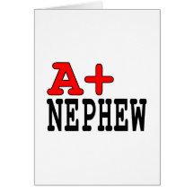 Funny Gifts for Nephews : A+ Nephew Cards