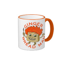 Funny Gingerbread Man Christmas Mug