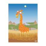 Funny Giraffe Post Card