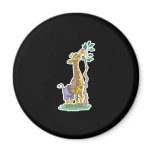 funny giraffe wearing shorts refrigerator magnets