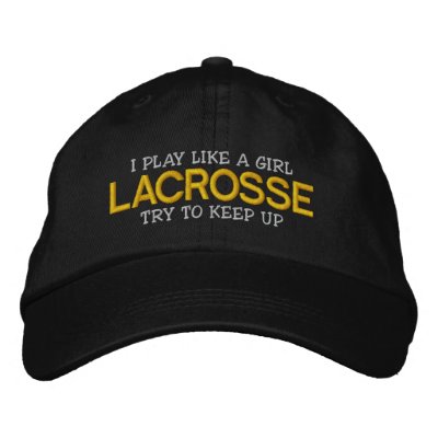 Funny Girl's Lacrosse Embroidered Cap Embroidered Hats