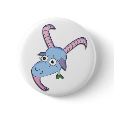 Funny Goat Button by biliana