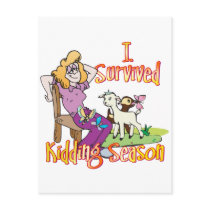 Funny Goat Merchandise Kidding Season Goat Gifts Postcard