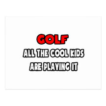 Funny Golf Coach Shirts and Gifts Post Cards