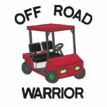 Funny Golf Off Road Warrior Embroidered Polo Shirt