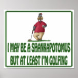 Funny Golf Posters: Shankapotomus Hippo