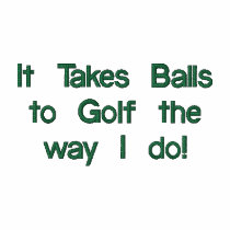 Funny Golf Shirt, Embroidered Polo