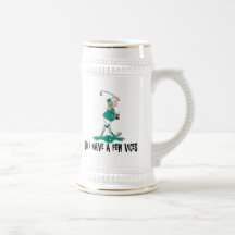 Funny Golfer With Vices Mugs