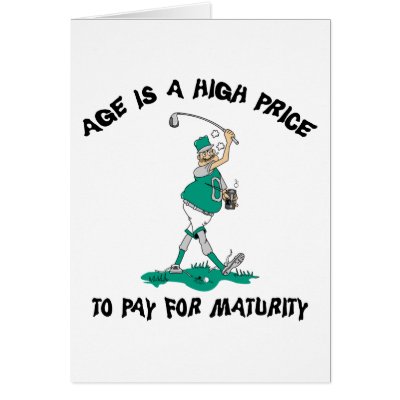 Funny Golfing Grandpa Greeting Cards by New_Grandpa_TShirts