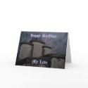 Funny Gothic cemetery Birthday cards