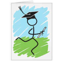 Funny Graduation Runner - Cross Country, Track Card