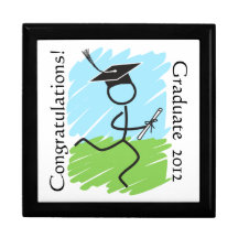 Funny Graduation Runner - Cross Country, Track Keepsake Boxes