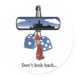 Funny Graduation Round Sticker
