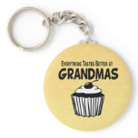 Funny Grandma Cupcake Key Chain