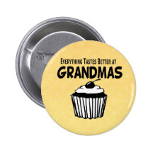 Funny Grandma Cupcake Pins