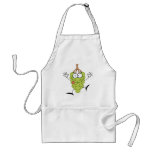 Funny Grapes Cartoon Character Aprons