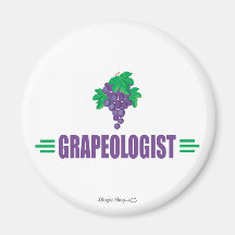 Funny Grapes Fridge Magnet