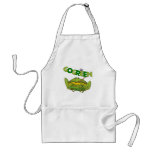 Funny Green Frog Ecology Gift aprons