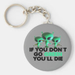 Funny green keychain