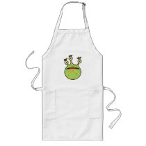 funny green monster aprons