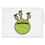 funny green monster greeting cards