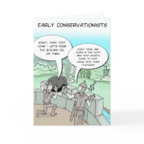 Funny Greeting Card: Early Conservationists