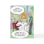 Funny Greeting card - Hair in my soup
