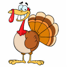 funny grinning happy turkey cartoon photo sculpture