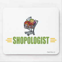 Funny Grocery Shopping Mouse Pad