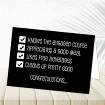 Funny Groomsmen Card -- Qualified Groomsman?