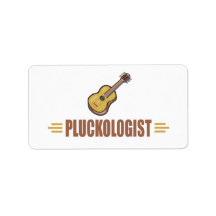 Funny Guitar Personalized Address Label