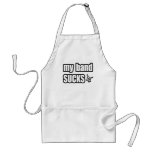 Funny guys girls Punk rock music band humour Apron
