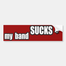 Funny guys girls Punk rock music band humour Bumper Stickers