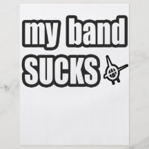 Funny guys girls Punk rock music band humour Personalized Flyer