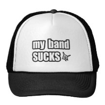Funny guys girls Punk rock music band humour Mesh Hats