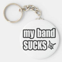 Funny guys girls Punk rock music band humour Key Chains