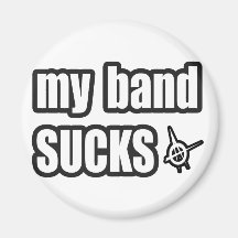 Funny guys girls Punk rock music band humour Magnet