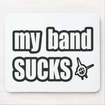 Funny guys girls Punk rock music band humour Mouse Pads